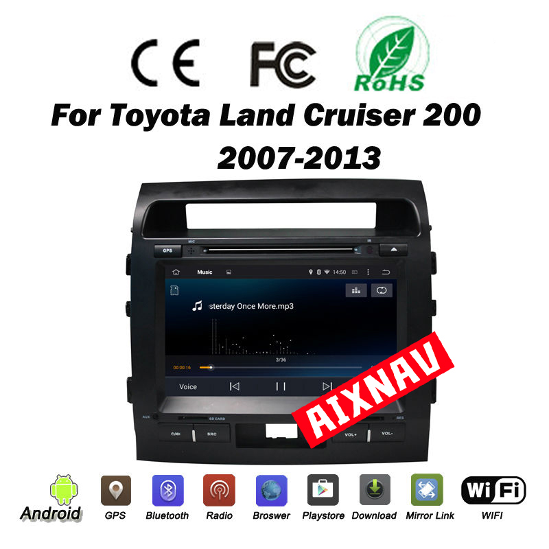 Reproductor multimedia automático para Toyota land cruiser 2007-2013