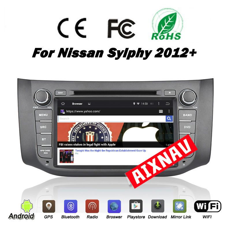 Reproductor multimedia automático para Nissan sylphy/Sentra 2012-2015