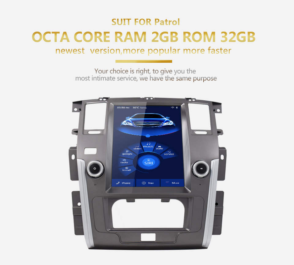 Reproductor multimedia automático para NISSAN PATROL 2012-2019