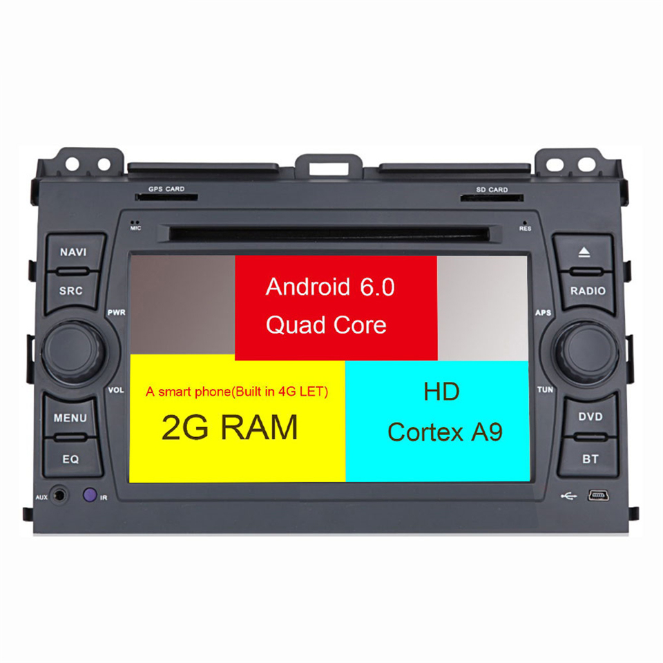 Reproductor multimedia automático para Toyota Land Cruiser Prado 2002-2009