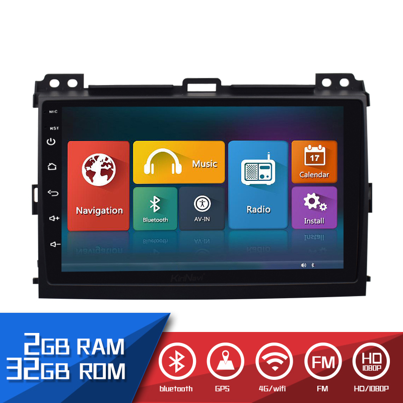 Reproductor multimedia automático para Toyota Prado 2002-2009
