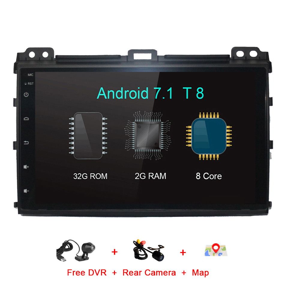 Reproductor multimedia automático para Toyota Prado 2002-2009