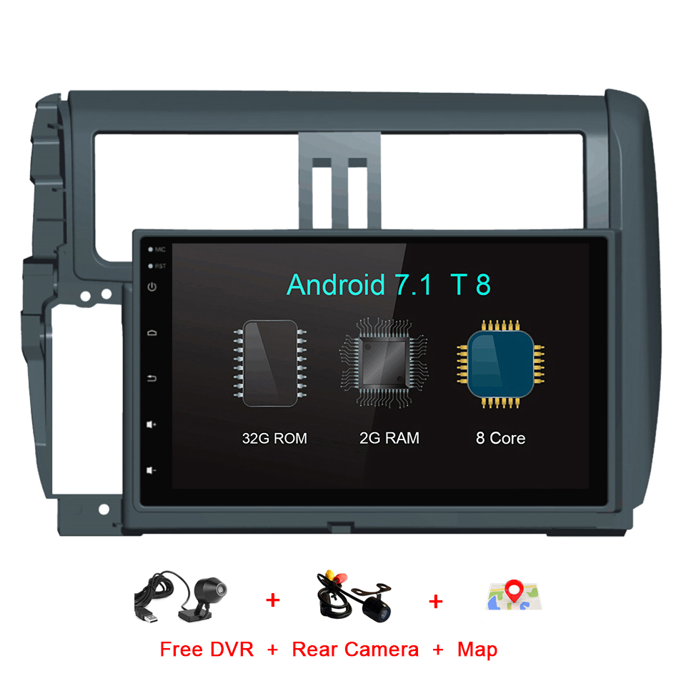 Reproductor multimedia automático para Toyota Prado 2010-2013