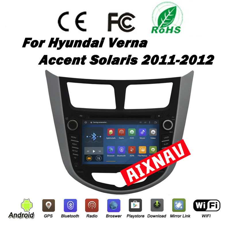 Reproductor multimedia automático para Hyundai Solaris/Verna/Accent 2011-2015