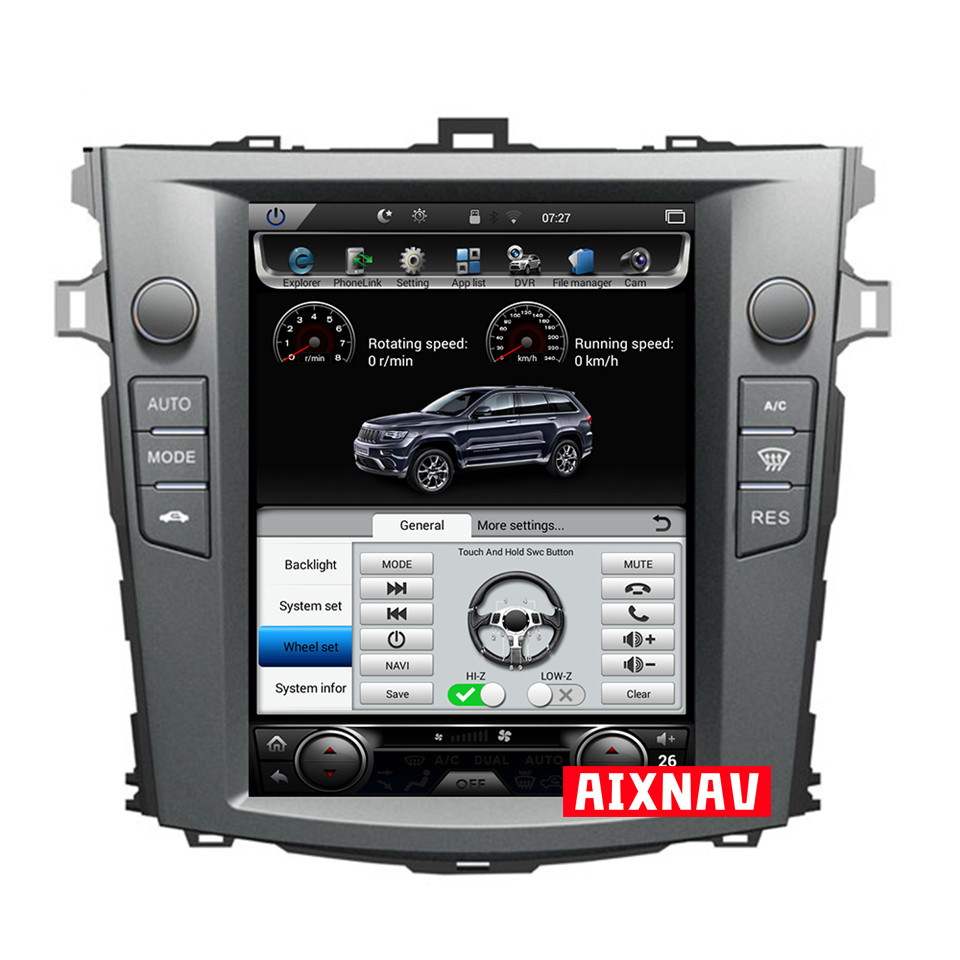 Reproductor multimedia automático para Toyota Corolla 2007-2012