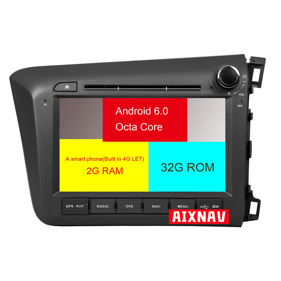 Reproductor multimedia automático para Honda Civic 2012-2015