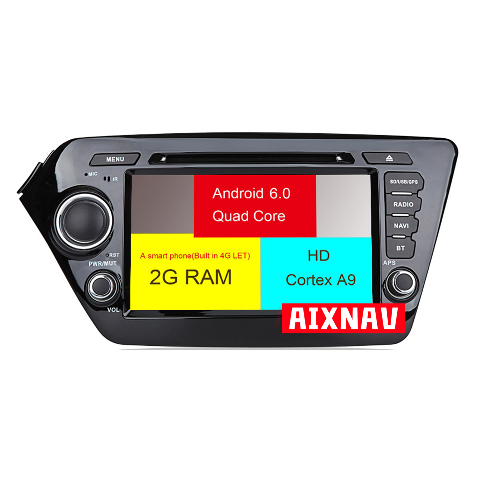 Reproductor multimedia automático para Kia RIO/K2 2011-2016
