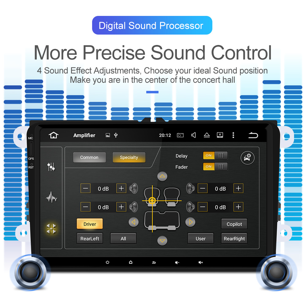 Reproductor multimedia automático para Volkswagen/Golf/Tiguan/Skoda/Fabia/Rapid/Seat/Leon